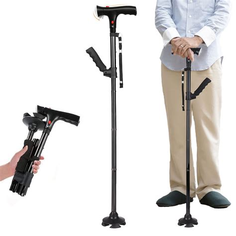 Buy Folding Cane With Led Light Adjustable Canes And Walking Sticks