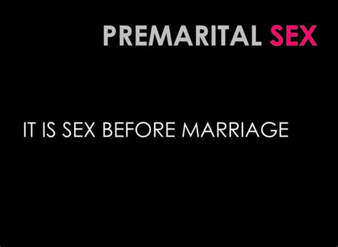 premarital sex and teenage pregnancy