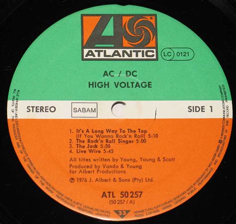 Ac/dc — high voltage (1976). AC/DC - High Voltage ( Belgium Import ) Hard Rock ( and ...