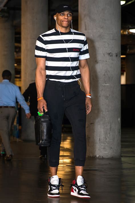 He currently plays for the oklahoma city thunder of the national. The Russell Westbrook Look Book Photos | GQ