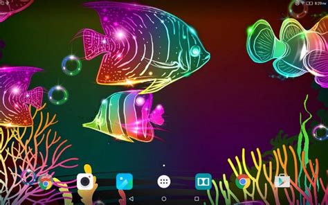 Neon Fish Live Wallpaper Free Animated Screensaver With Neon Fish Hd