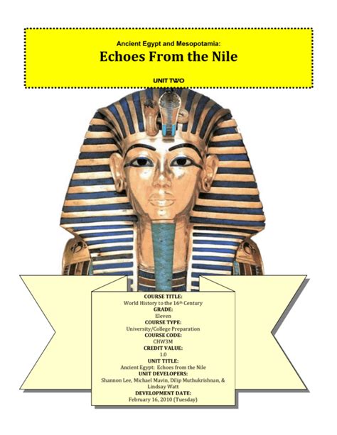 Chw3m Ancient Egypt And Mesopotamia Echoes From The Nile