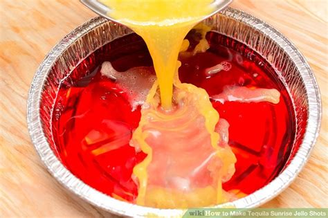 Rest assured we are not just pulling recipes out of our, um, hats over here. 3 Ways to Make Tequila Sunrise Jello Shots - wikiHow