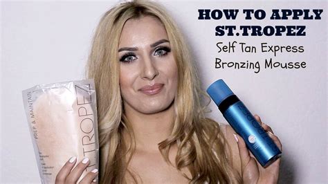How To Apply St Tropez Self Tan Express Bronzing Mousse Youtube