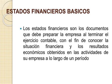 Ppt Estados Financieros Basicos Powerpoint Presentation Free