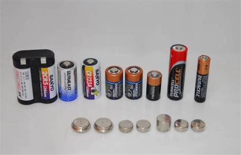 Different Types Of Batteries Chart