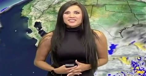 this footage of a weather girl has gone viral but can you see why mirror online