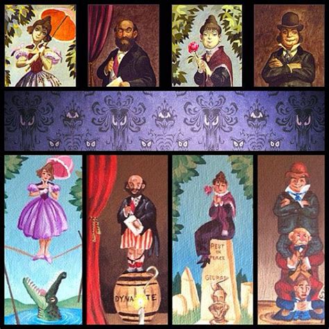 Haunted Mansion Stretching Portraits Acrylic Paintings Disney Home