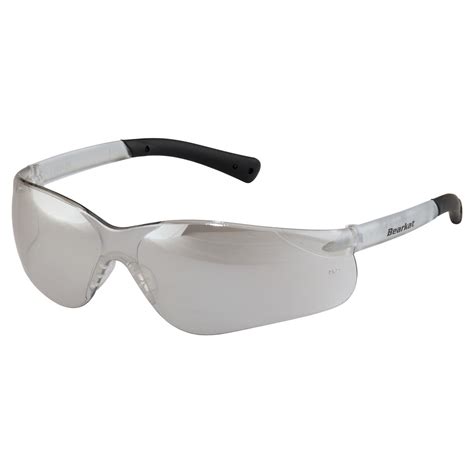 Mcr Safety Bk319 Bearkat Bk3 Safety Glasses Clear Temples Indoor Outdoor Mirror Lens Full