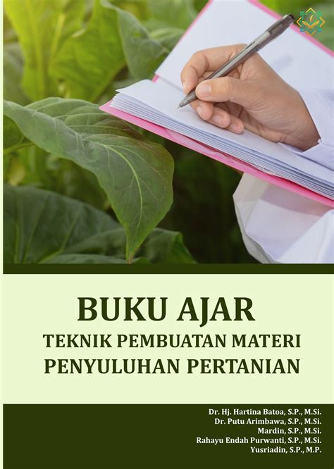 Buku Ajar Teknik Pembuatan Materi Penyuluhan Pertanian