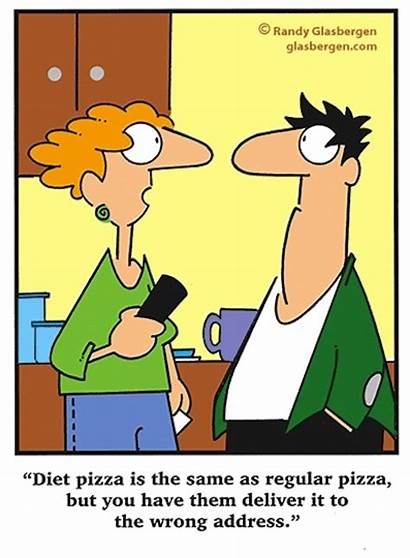 Diet Pizza Joke Cartoons Jokes Funny Hilarious