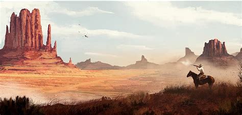 Hd Wallpaper Leonardo Carrasco Artwork Western Concept Art Cowboy