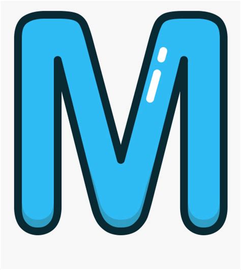 Blue Letter M Clip Art