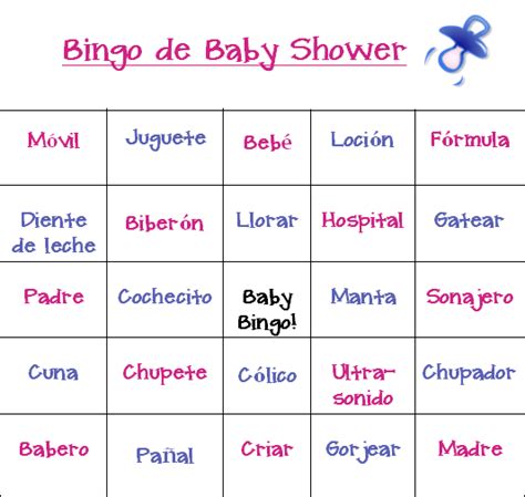 Cartones De Bingo Baby Shower Para Imprimir Gratis Fr