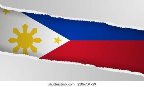 Eps10 Vector Patriotic Background Philippines Flag Stock Vector