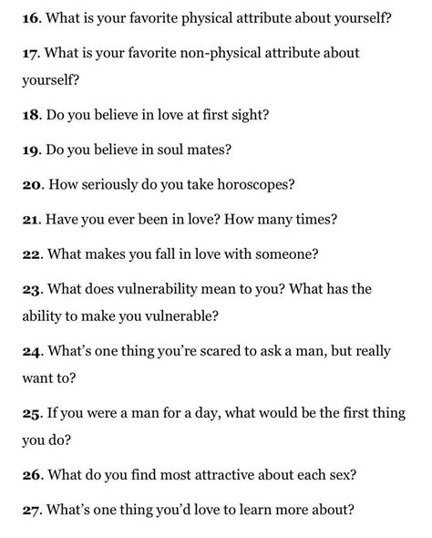 50 Questions To Ask That Person You Care About I Love This List 👌🏾