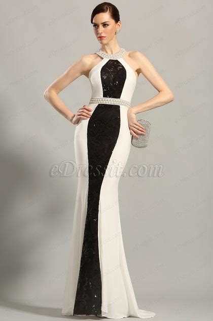 Un choix unique de robe de soirée noir et blanc disponible dans notre magasin. Robe de soiree noir et blanc - Marina Mode