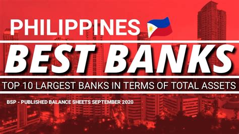 top 10 richest or largest banks in the philippines september 2020 quarterly latest report from
