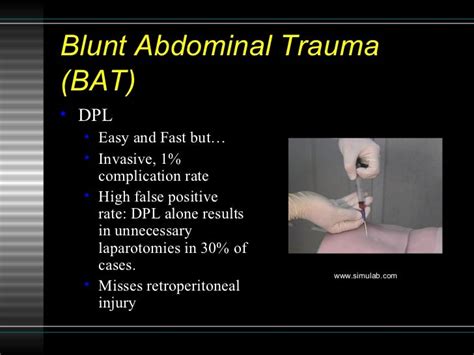 Sonographic Assessment Of Blunt Abdominal Trauma In The Emergency Dep