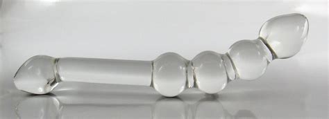 medium glass curved g spot baller probe dildo sex toy etsy