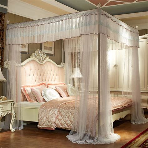 Outrageous Canopy Bed Net Curtains Mainstays Curtain Rod Installation