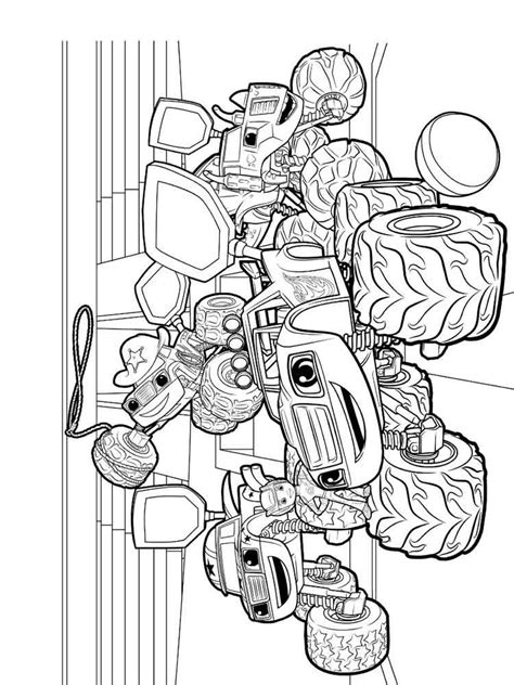 This content for download files be subject to copyright. Blaze And The Monster Machines coloring pages. Free ...