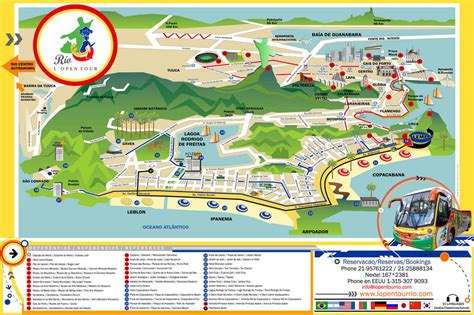 Map Of Rio De Janeiro Tourist Attractions Sightseeing And Tourist Tour