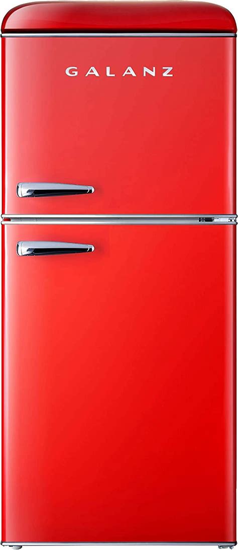 Galanz GLR TRDER Retro Compact Refrigerator Cu Ft Mini Fridge