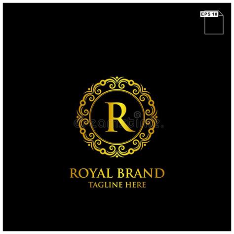 Royal Brand Logo Design Luxury And Elegant Concept Vector Stock