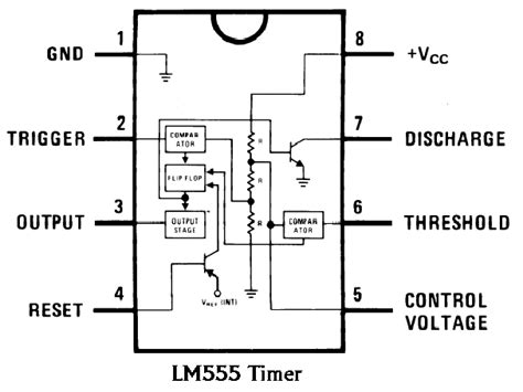 Internal Circuit Diagram Of 555 Timer Ic