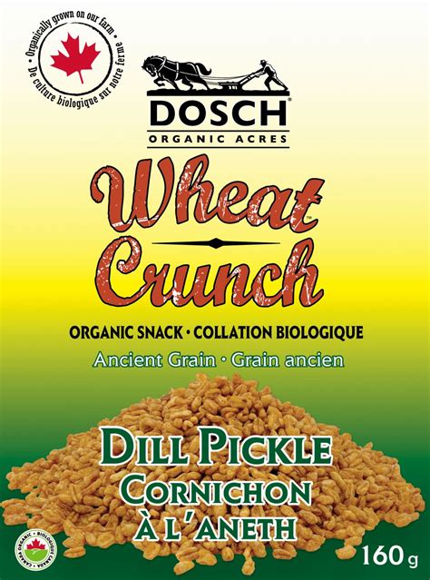 Wheat Crunch Dill Pickle Dosch Organic Acres