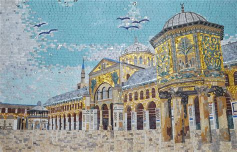 Mosaic Wall Art Umayyad Mosque Damascus Religious Mozaico