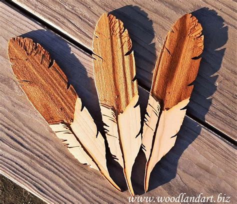 12 Inch Poplar Wood Feather Laser Engraved On Both Sides Etsy Uk