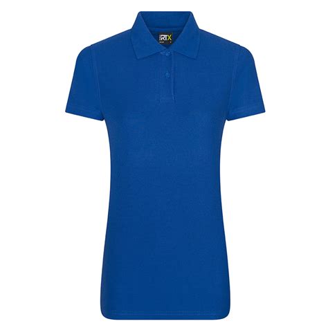 Royal Blue Ladies Fitted Polo Shirt Brook Hi Vis High Quality