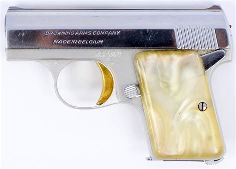 Baby Browning Lightweight 25 ACP Pistol Collectible With Case 1966