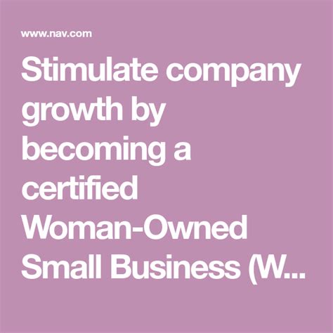 Stimulate Company Growth By Becoming A Certified Woman Owned Small