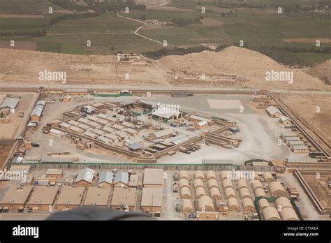Aerial View Military Base In Kunduz Afghanistan Stock Photo Alamy