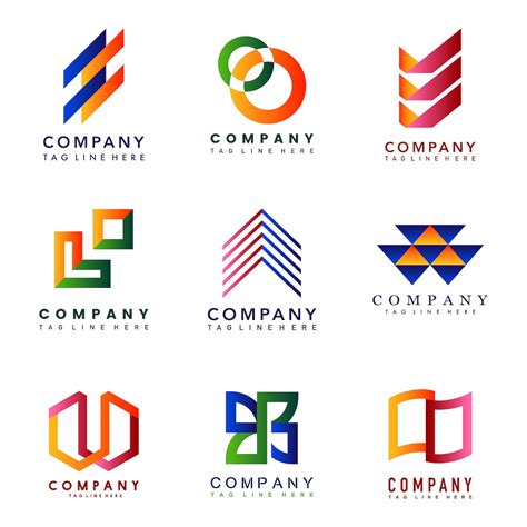 Set Of Company Logo Design Premium Vector Rawpixel