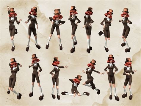 This Sassy Pose Set Includes Fourteen Spirited And Cheeky Poses You