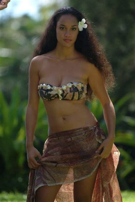 Polynesian Beauty Tahiti Hula Girl Island Girl Beauty