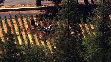 Small Plane Crashes Into California Vineyard