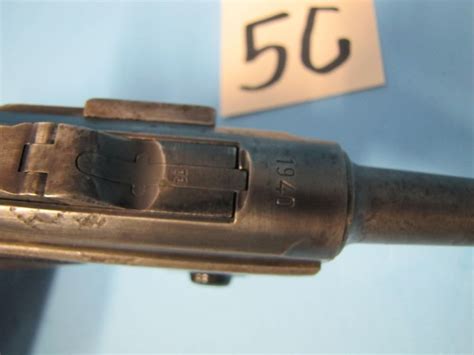 Prohibited Po8 Luger 1940 Date 4 Barrel Army Acceptance Marks