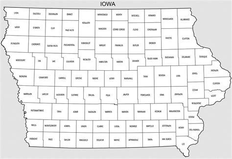 Free Printable Map Of Iowa And 20 Fun Facts About Iowa