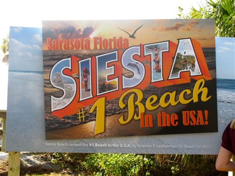Siesta Key Beach No 1 Beach Sign Unveiled Video Sarasota Fl Patch