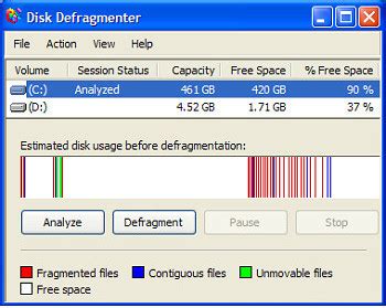 These disk defragmenter applications help in improving overall disk performance. Defrag Your Hard Drive