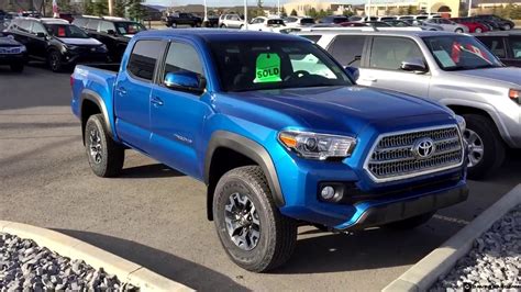 2017 Toyota Tacoma Double Cab Trd Off Road In Blazing Blue Youtube