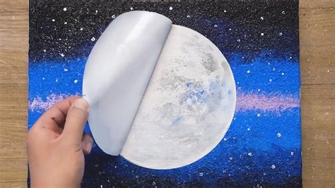 Easy Moon Painting Step By Step Galandrina