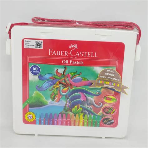 Jual Crayon Krayon Hexagonal Oil Pastels 60 Pcs Plastic Bag Faber