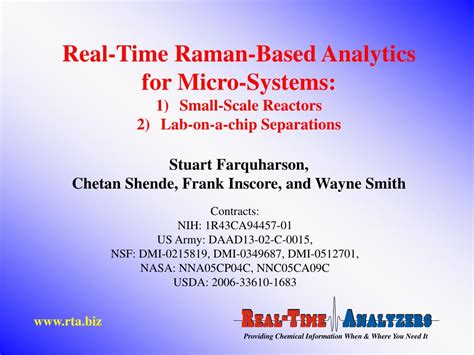 Ppt Real Time Raman Based Analytics For Micro Systems Small Scale