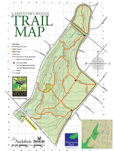 Updated Trail Map Of Carpenters Woods Available Friends Of Carpenter